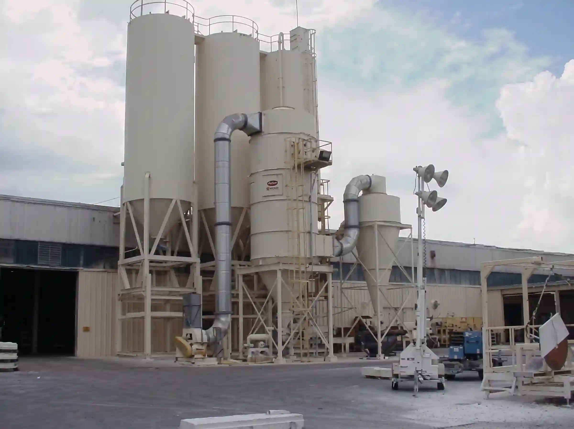 Recycling silos in AAC plant